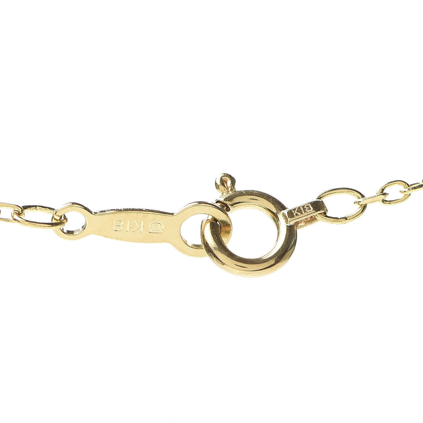 18K Yellow Gold Diamond Akoya Pearl 7mm Drop Pendant Necklace