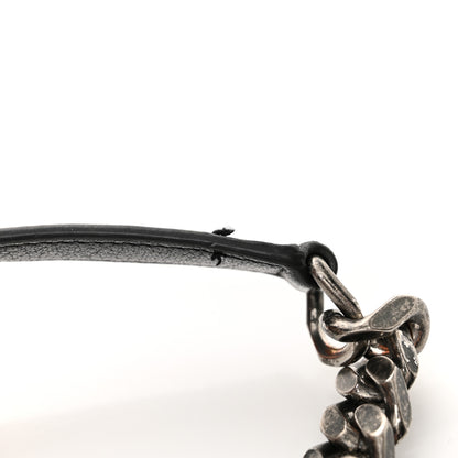 Saint Laurent Sheepskin Matelasse Chevron Monogram Medium College Bag Black 12 of 13