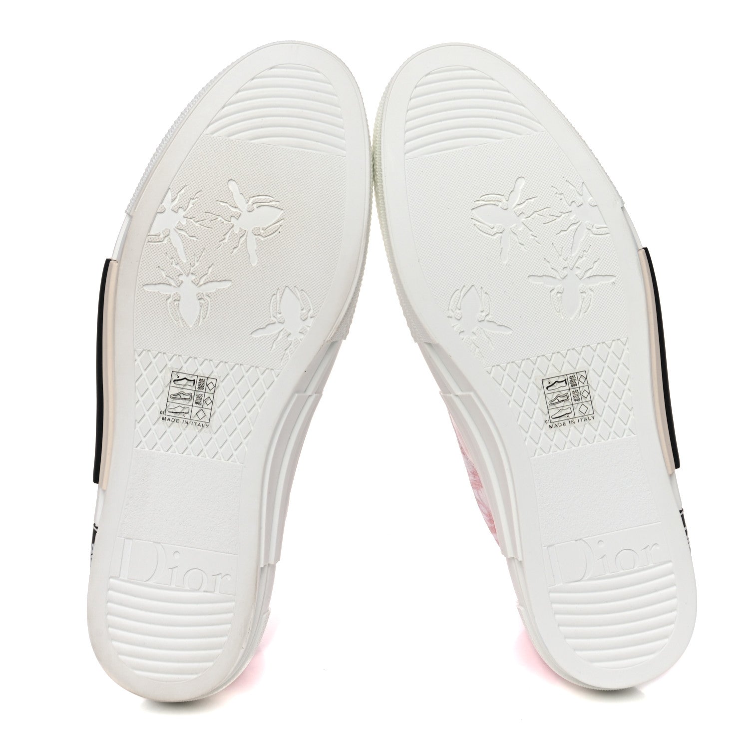 Christian Dior Canvas Oblique Mens B23 High Top Sneakers 44 Red White 5 of 8