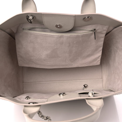 Chanel Caviar Medium Studded Deauville Tote Ivory 4 of 9