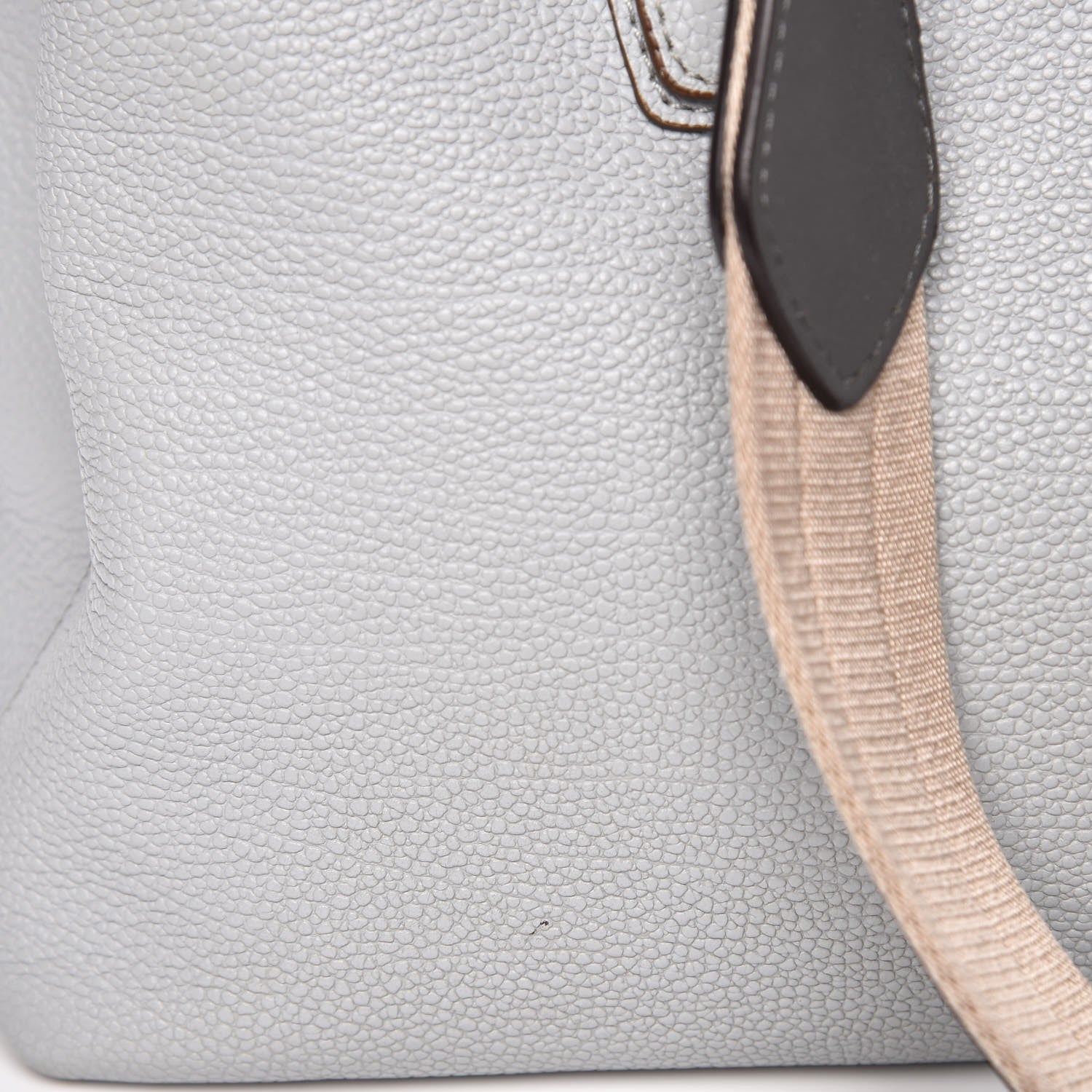 MCM Grained Calfskin Medium Milla Tote Concrete Grey 27 of 27