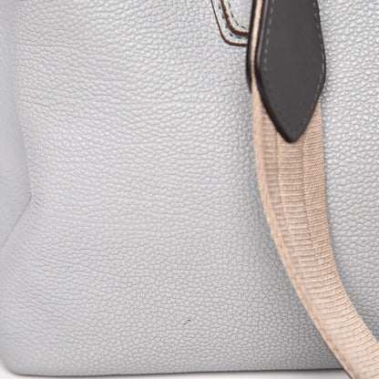 MCM Grained Calfskin Medium Milla Tote Concrete Grey 27 of 27