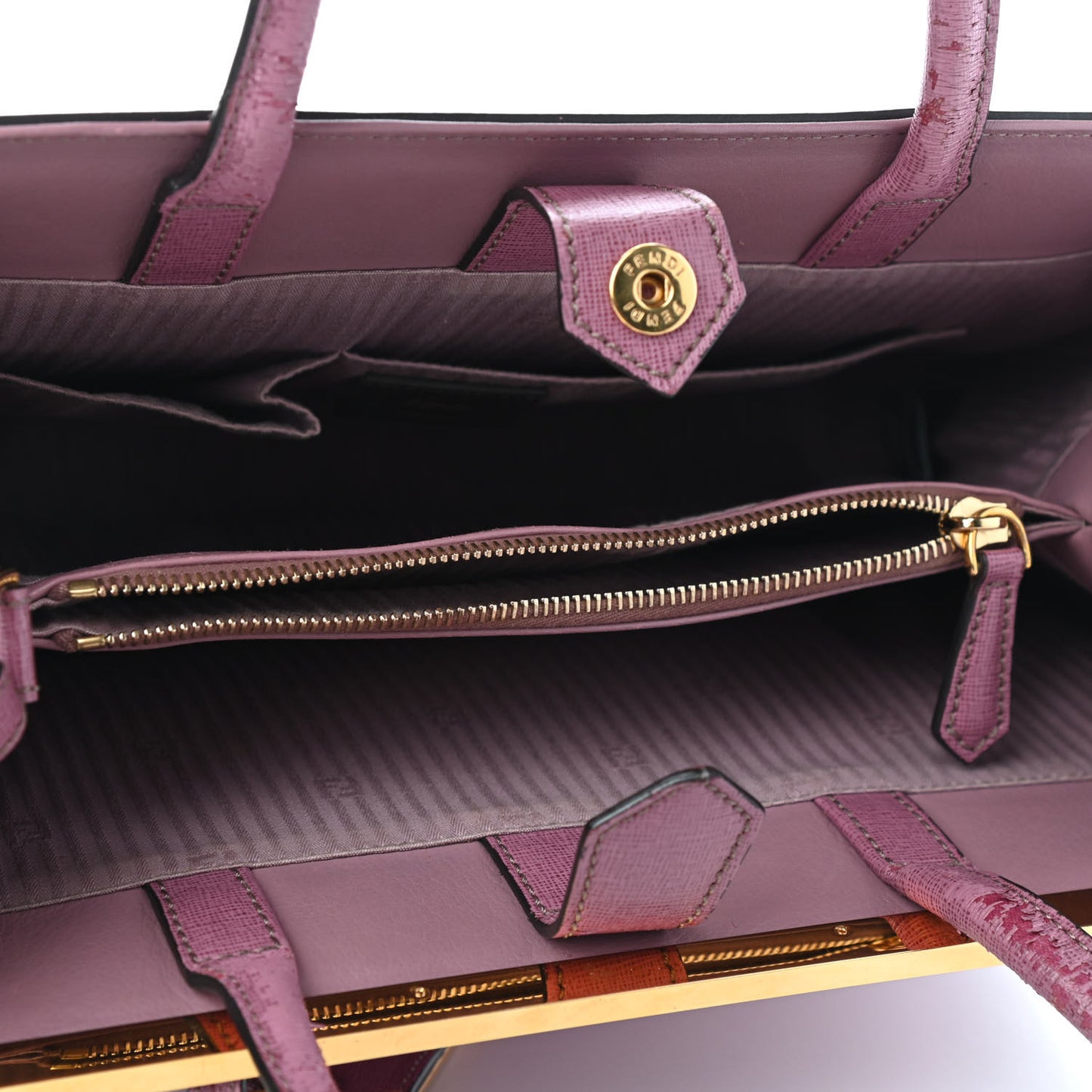 Vitello Elite Flamingo Regular 2Jours Tote Lilla Glicine