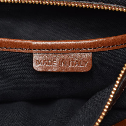 Burberry House Check Bridle Calfskin Medium Gosford Hobo Dark Tan 10 of 14