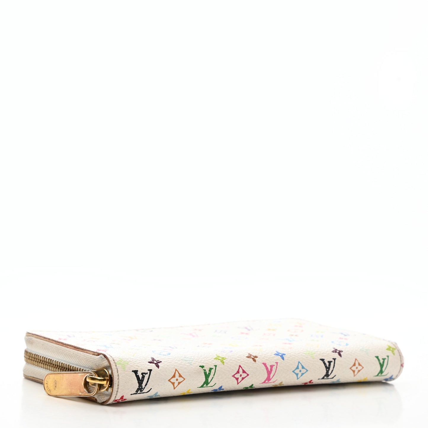Monogram Multicolor Zippy Wallet White Litchi