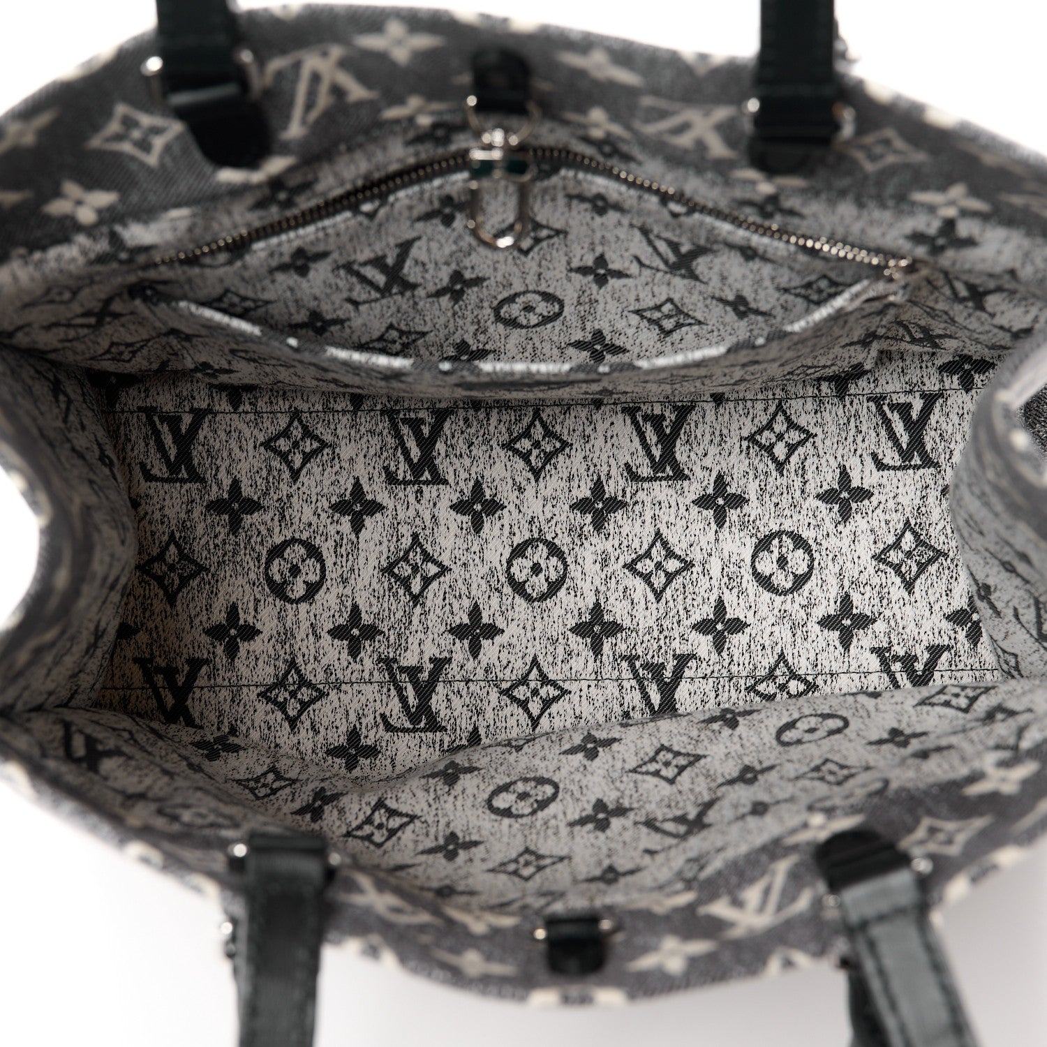 Louis Vuitton Monogram Jacquard Denim Onthego MM Black 5 of 10