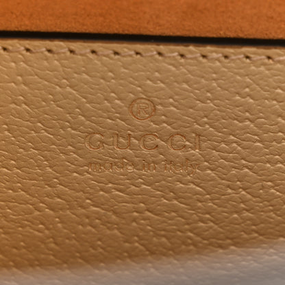 Gucci Textured Dollar Calfskin Web Small Diana Tote Bag Mystic White 6 of 11