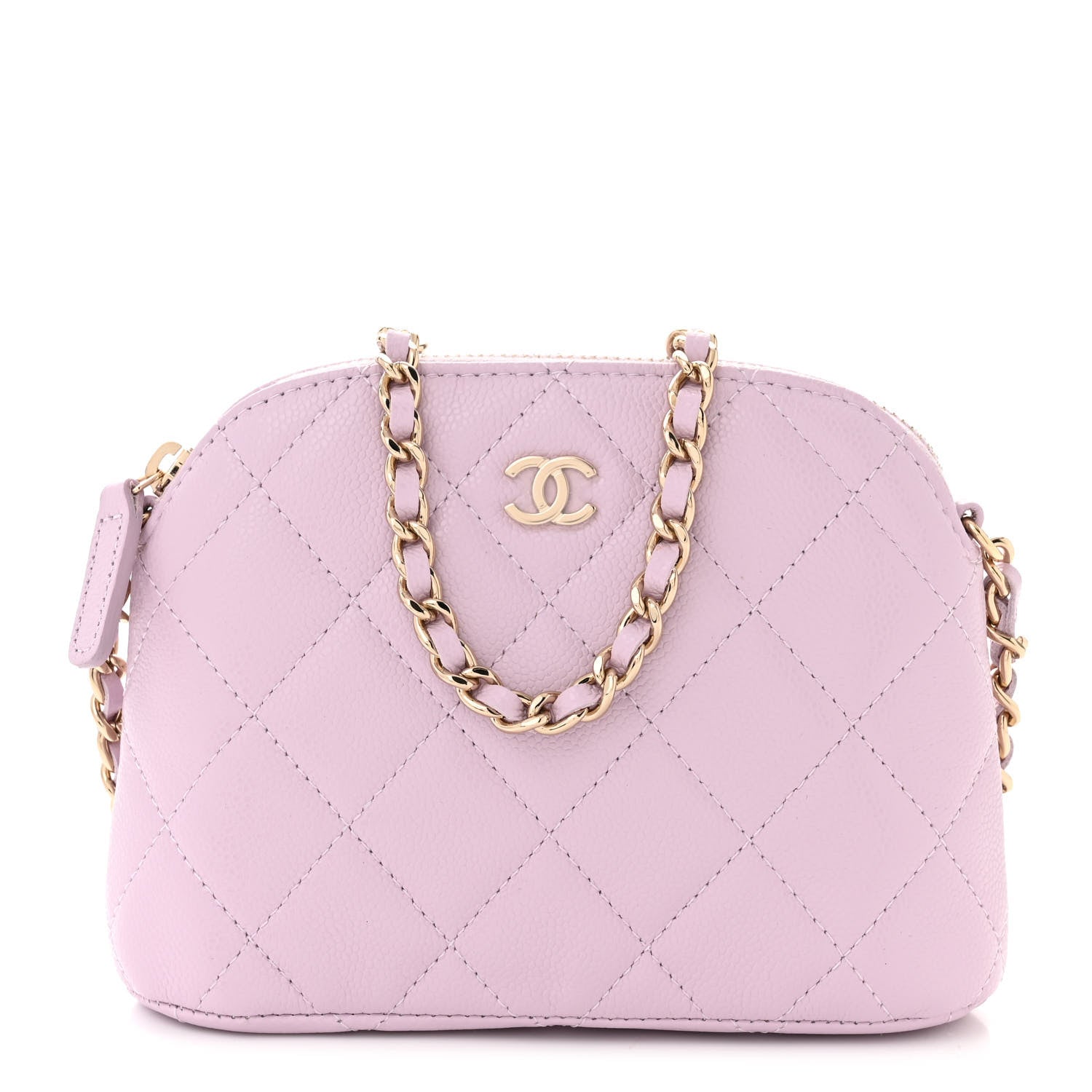 Chanel Caviar Quilted Clutch with Chain Light Purple 1 of 11