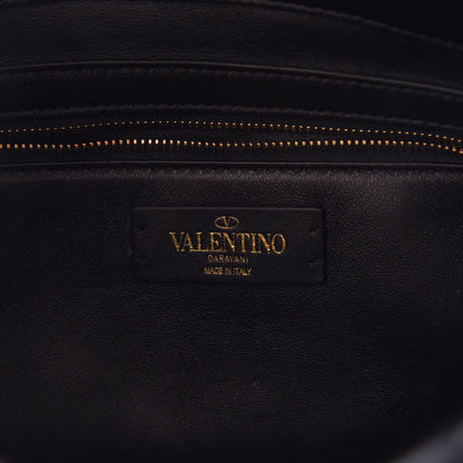Valentino Garavani Nappa Large Roman Stud Shoulder Bag Black 6 of 9