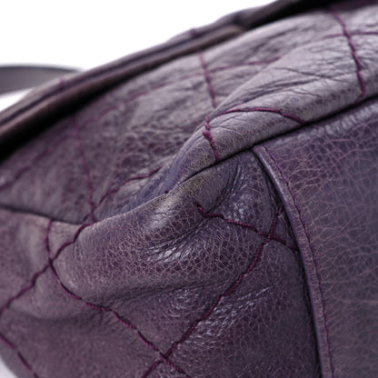 Chanel Glazed Calfskin Stitched On The Road Flap Purple 8 of 29