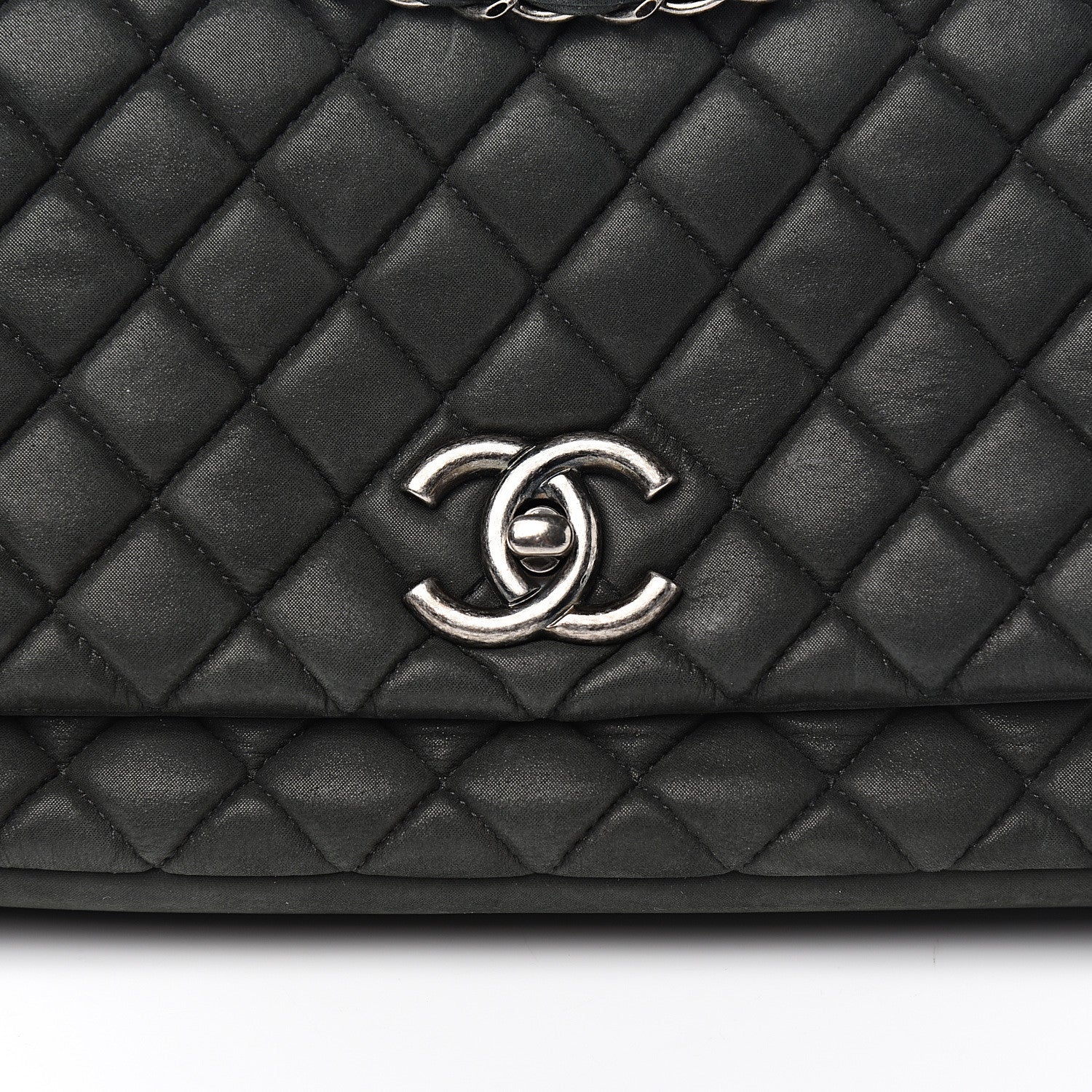 Chanel Iridescent Calfskin Small New Bubble Quilt Flap Black 9 of 10