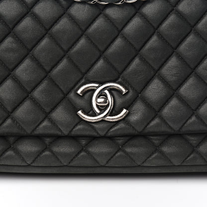 Chanel Iridescent Calfskin Small New Bubble Quilt Flap Black 9 of 10
