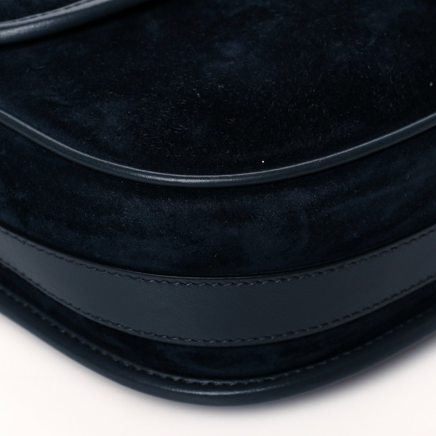 Suede Medium Bobby Flap Navy