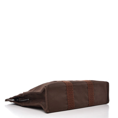Hermes Canvas Herline MM Tote Brown 4 of 7