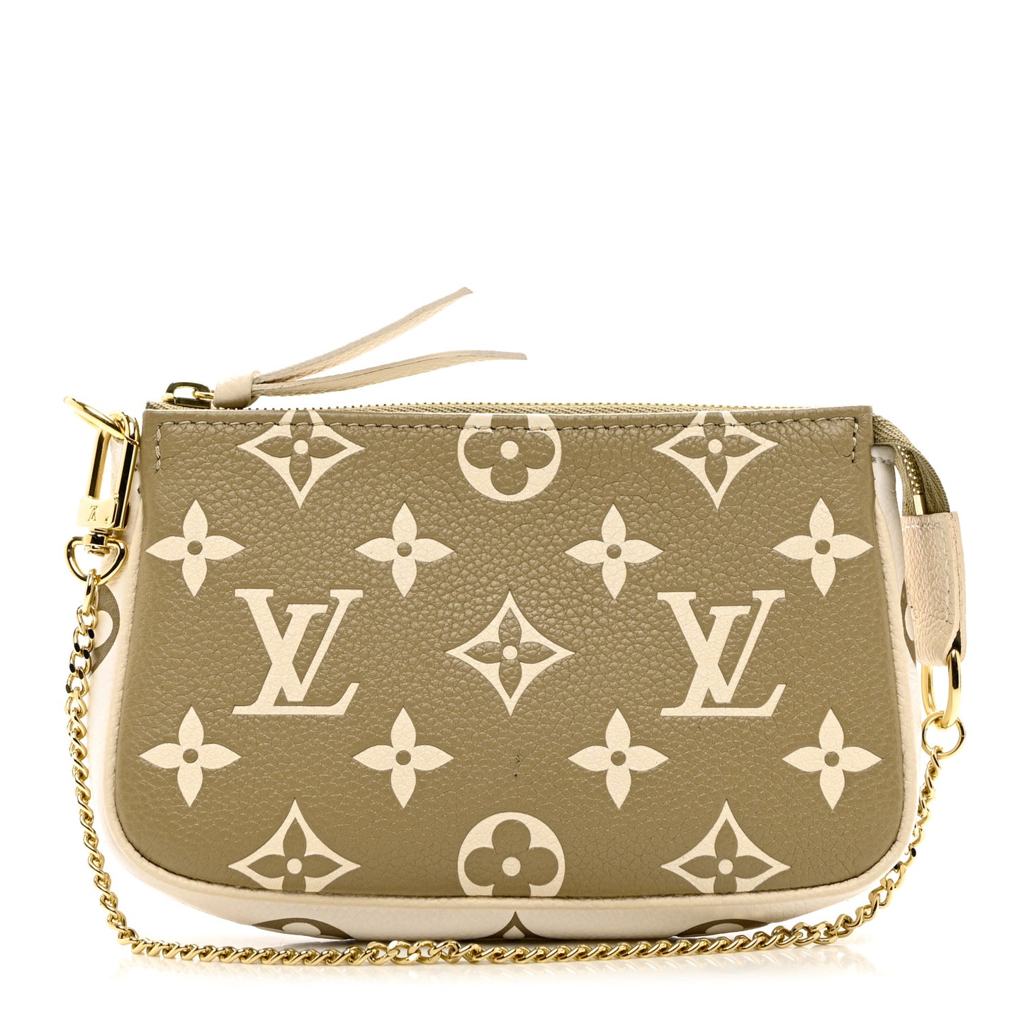Empreinte Spring in the City Mini Pochette Accessories Kaki Beige Cream