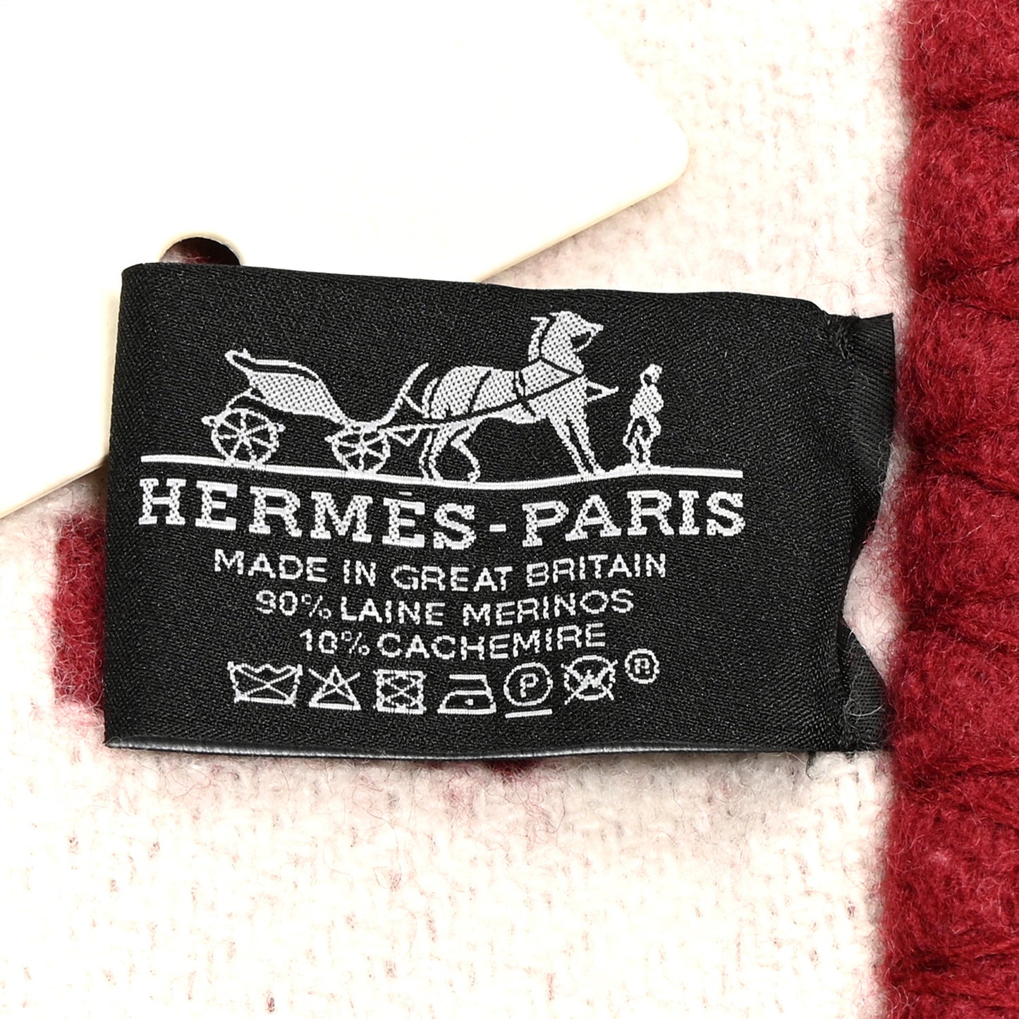 Wool Cashmere Avalon III Blanket Ecru Rouge H