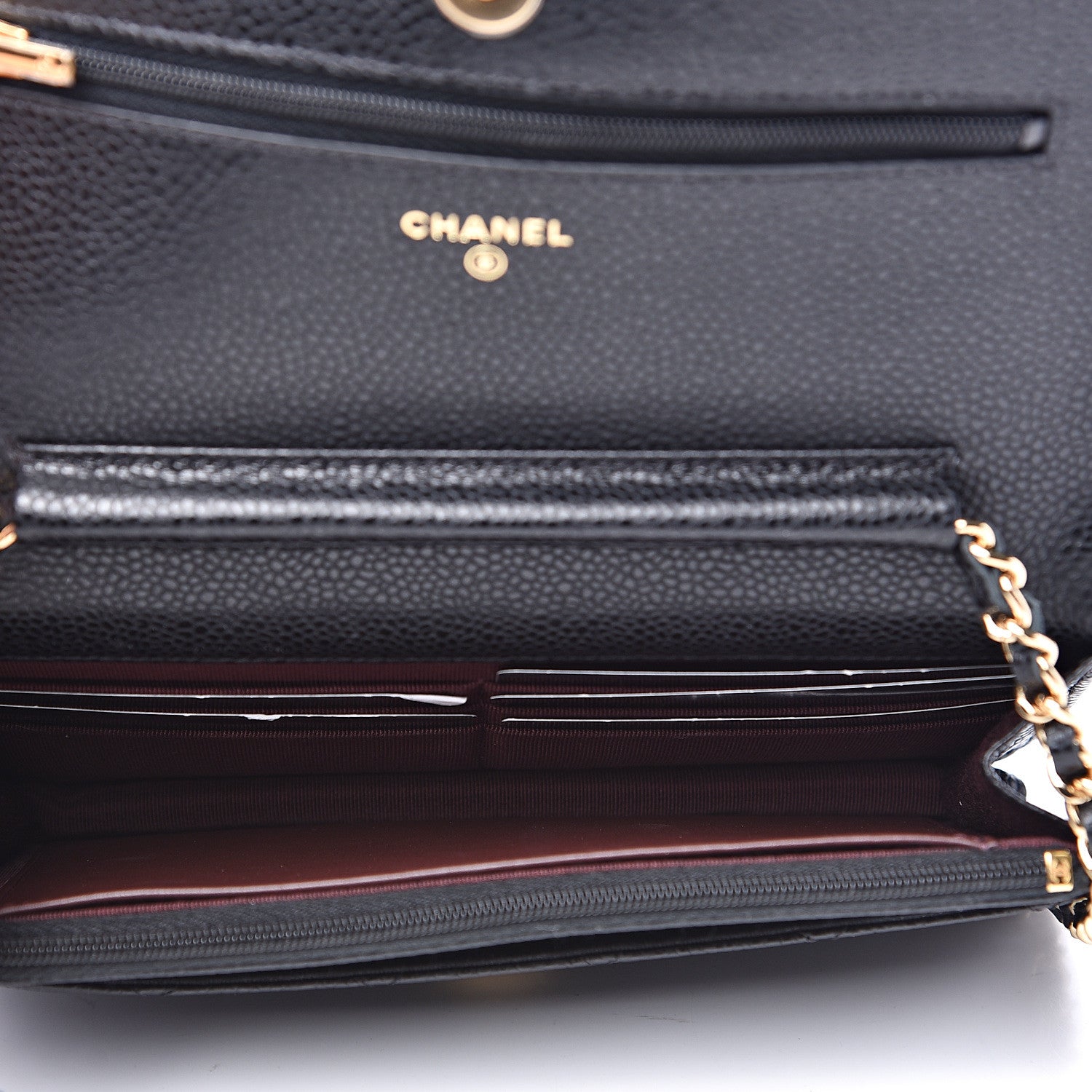 Chanel Caviar Quilted Wallet On Chain WOC Black 4 of 10