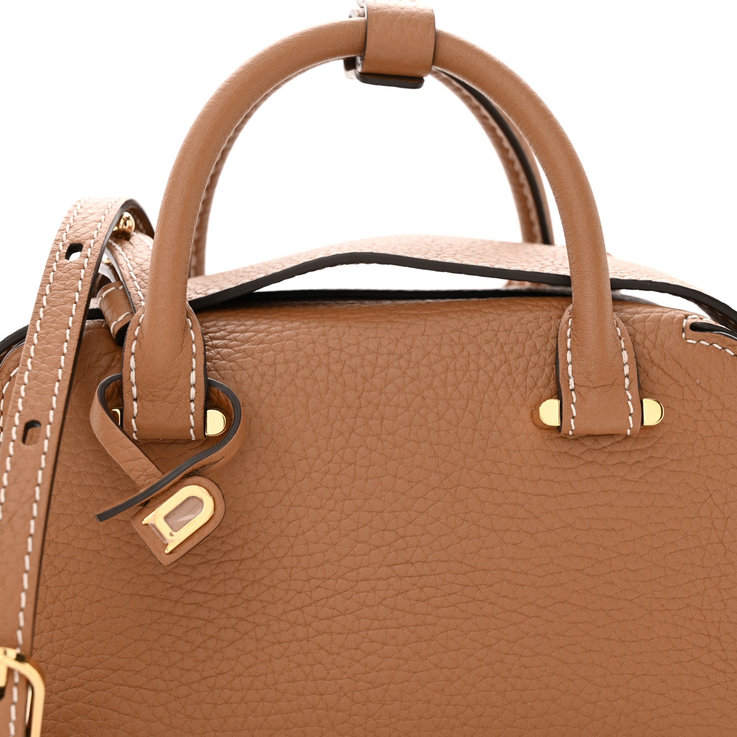 Delvaux Taurillon Soft Nano Cool Box Satchel Vegetal Ivory 7 of 9