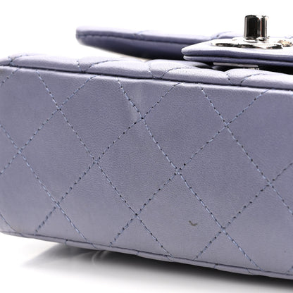 Chanel Lambskin Quilted Mini Rectangular Flap Light Purple 12 of 12