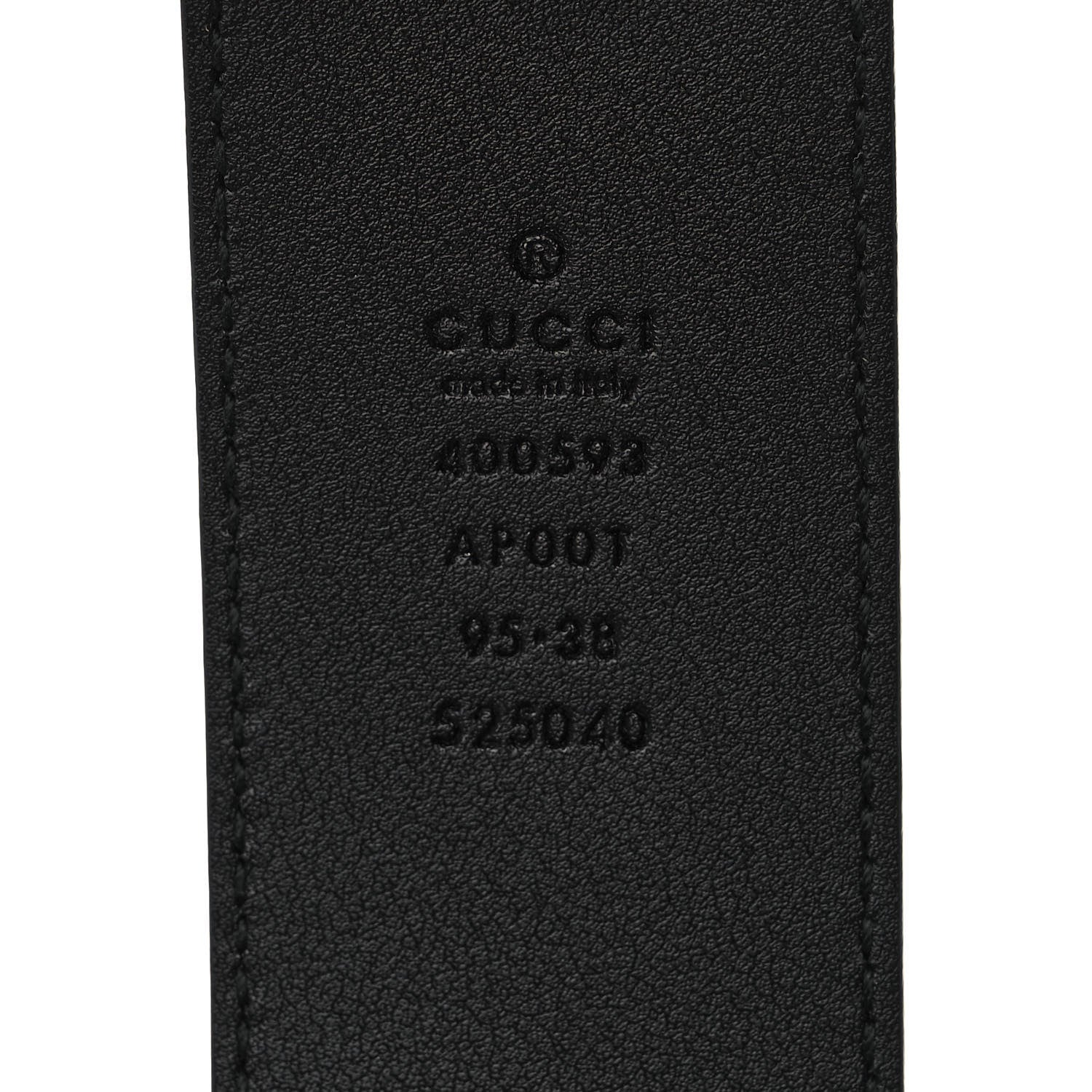 Gucci Calfskin Double G 40mm Belt 95 38 Black 3 of 6