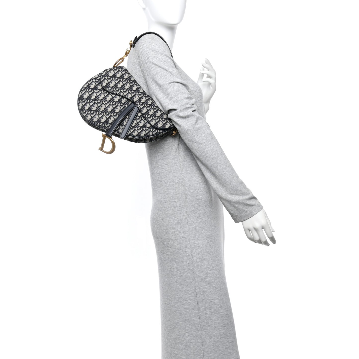 Oblique Saddle Bag Blue