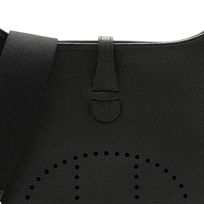 Hermes Taurillon Clemence EVELYNE III PM Black 8 of 11