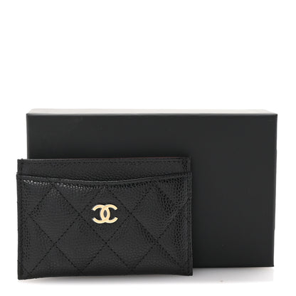 Chanel Caviar Quilted Card Holder Black 9 of 9