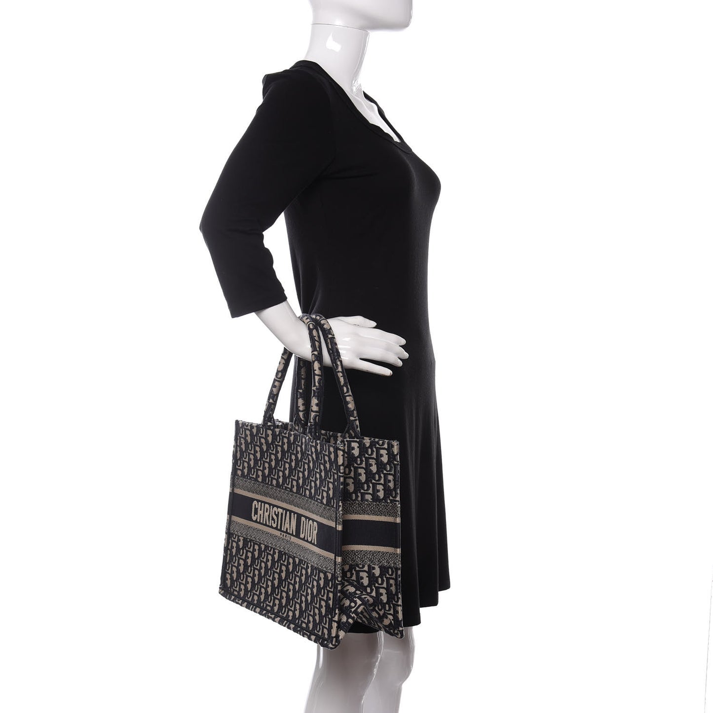 Oblique Medium Book Tote Blue Multicolor