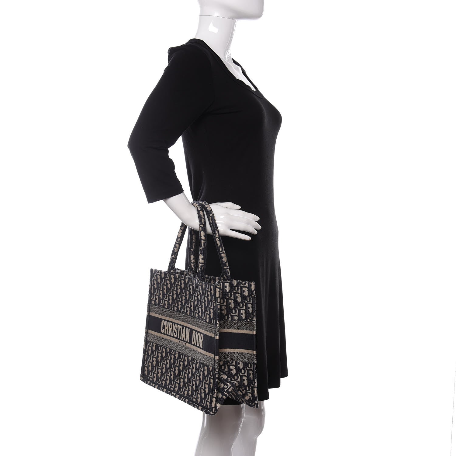 Christian Dior Oblique Medium Book Tote Blue Multicolor 2 of 8