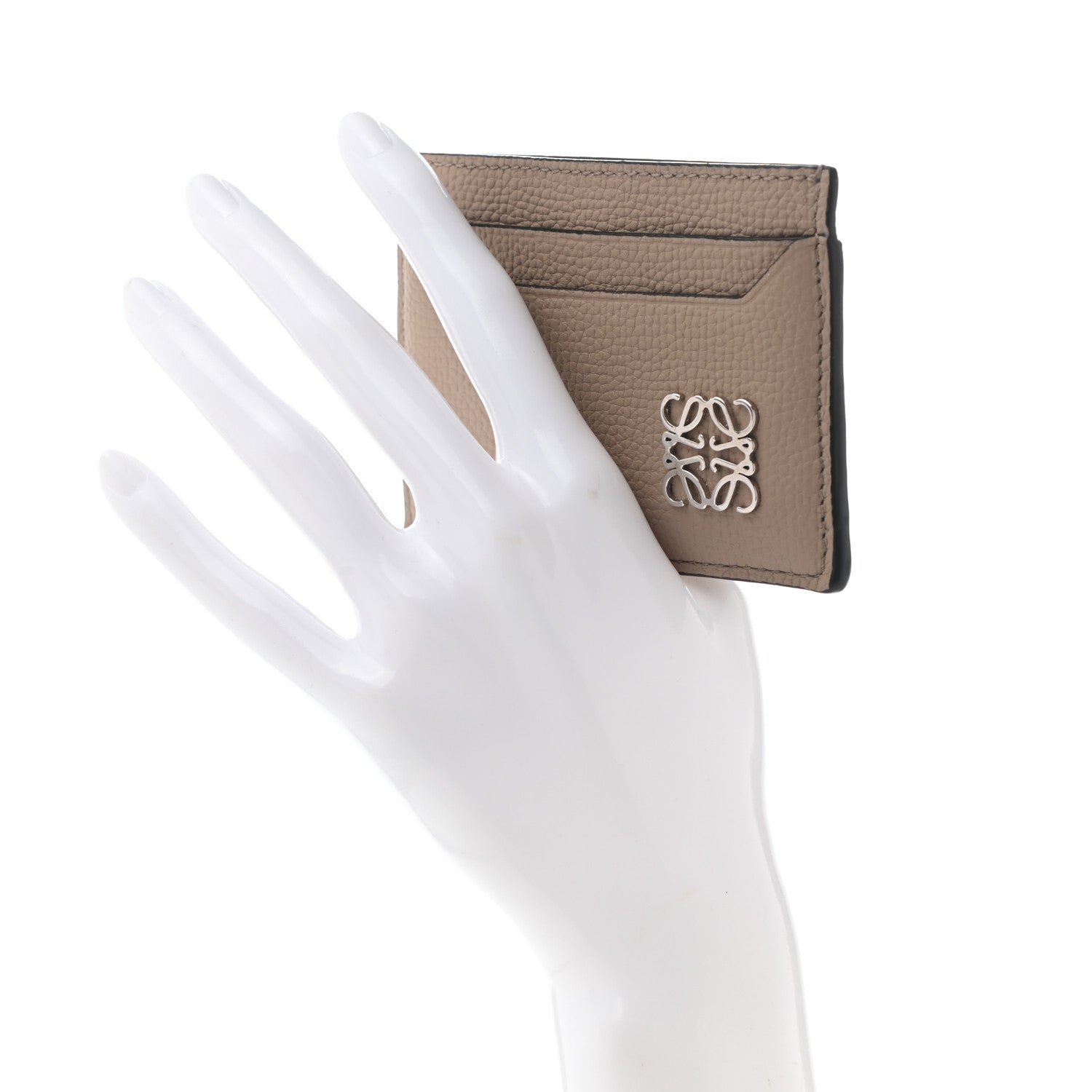 Loewe Soft Grained Calfskin Anagram Card Holder Sand 2 of 8