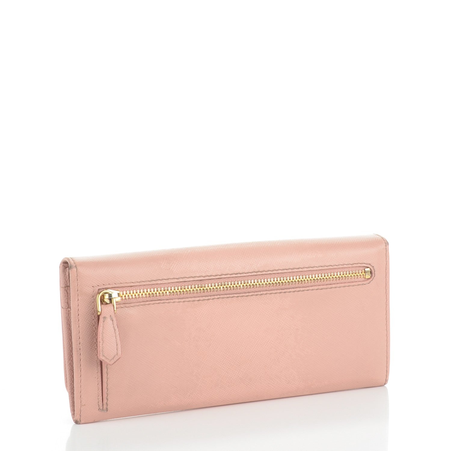 Prada Saffiano Metal Continental Flap Wallet Orchidea 3 of 7