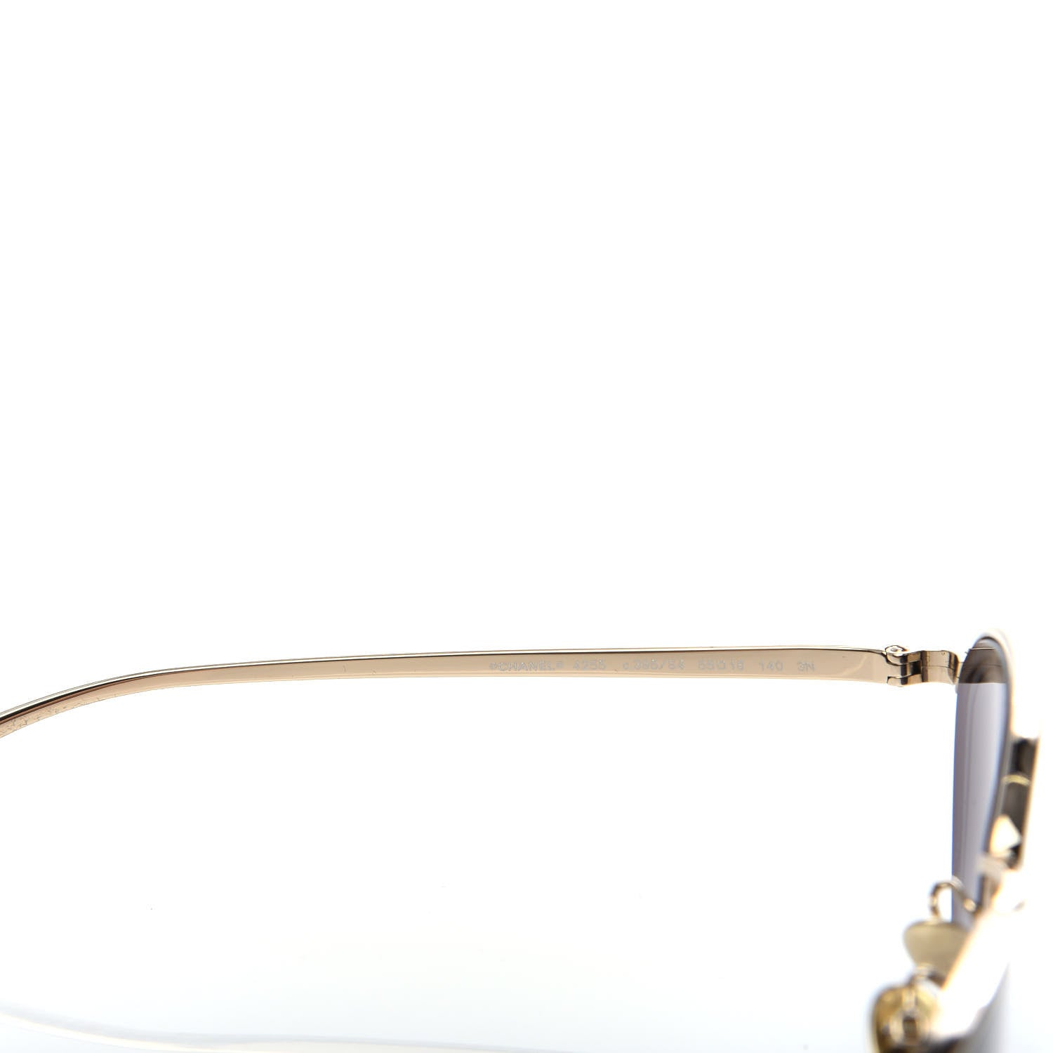 Chanel Metal Cat Eye Sunglasses 4255 Gold 5 of 8