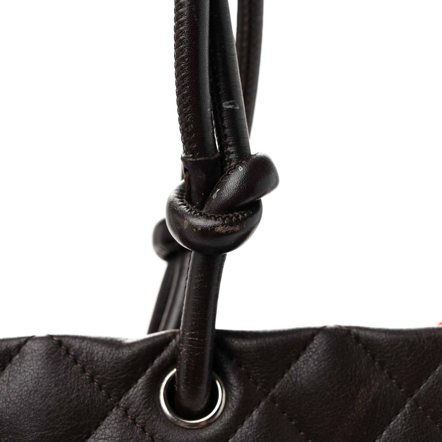 Chanel Calfskin Quilted Medium Cambon Tote Brown Beige 10 of 12
