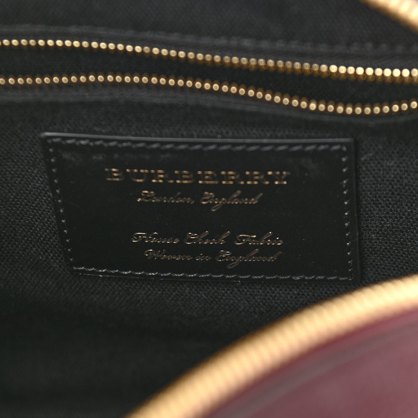 House Check Derby Calfskin Small Alchester Bowling Bag Mahogany Red