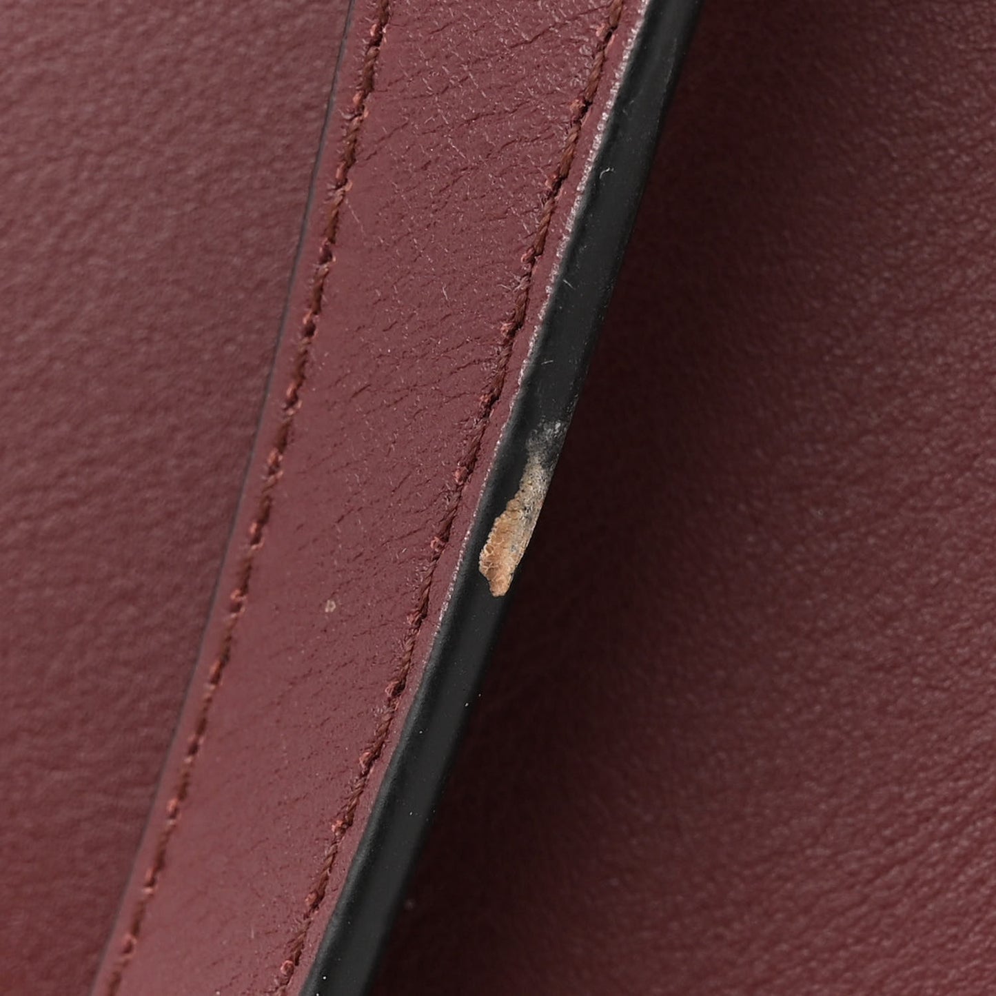 Calfskin Small West End Top Handle Bag Burgundy