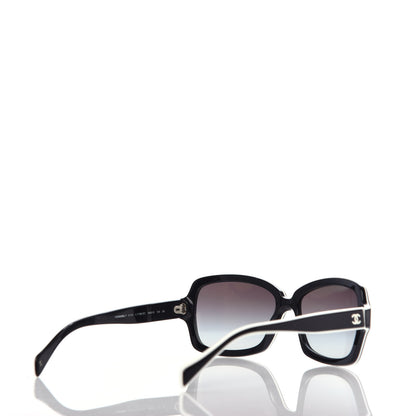 Chanel Acetate CC Logo Sunglasses 5143 Black White 4 of 8