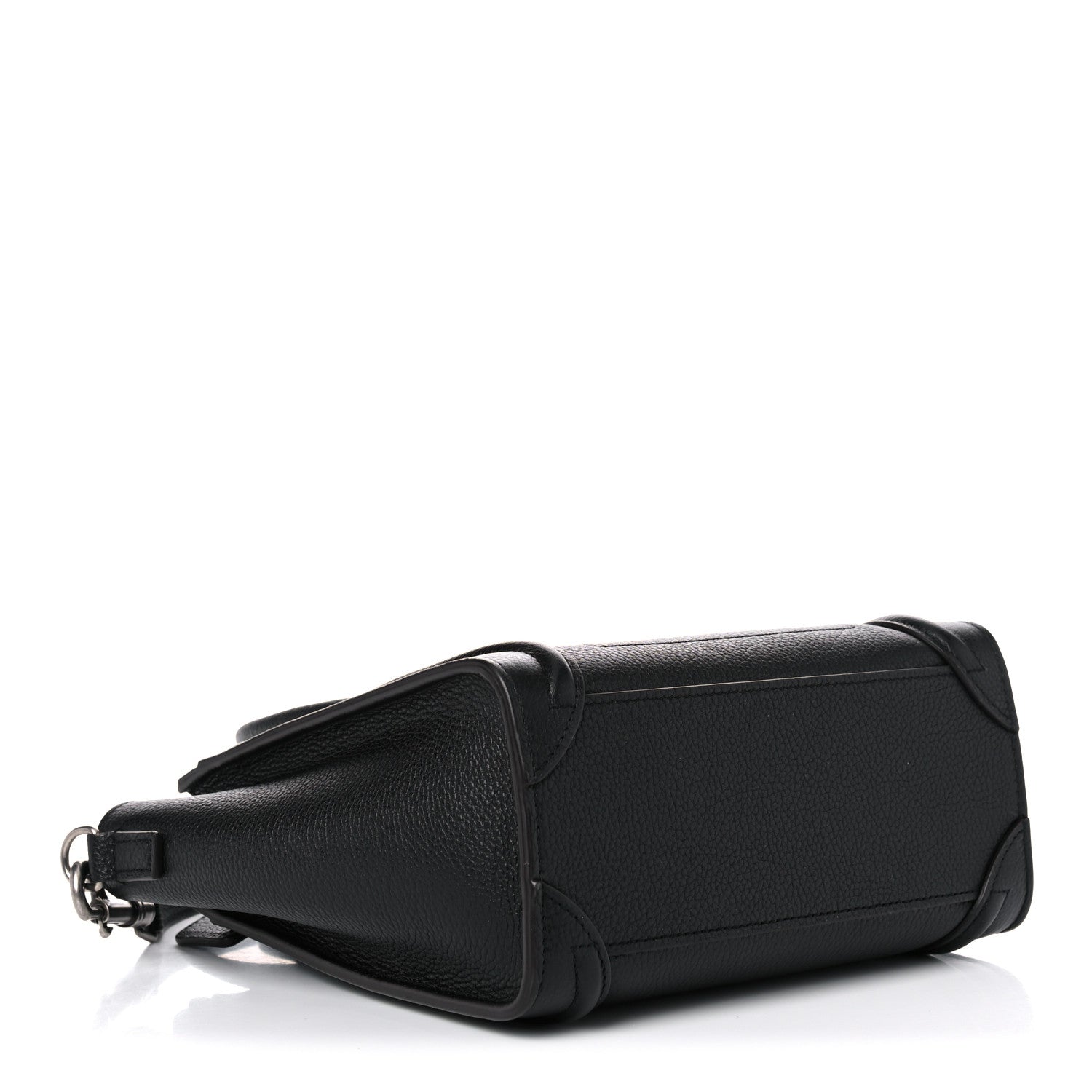 Celine Drummed Calfskin Nano Luggage Black 4 of 10