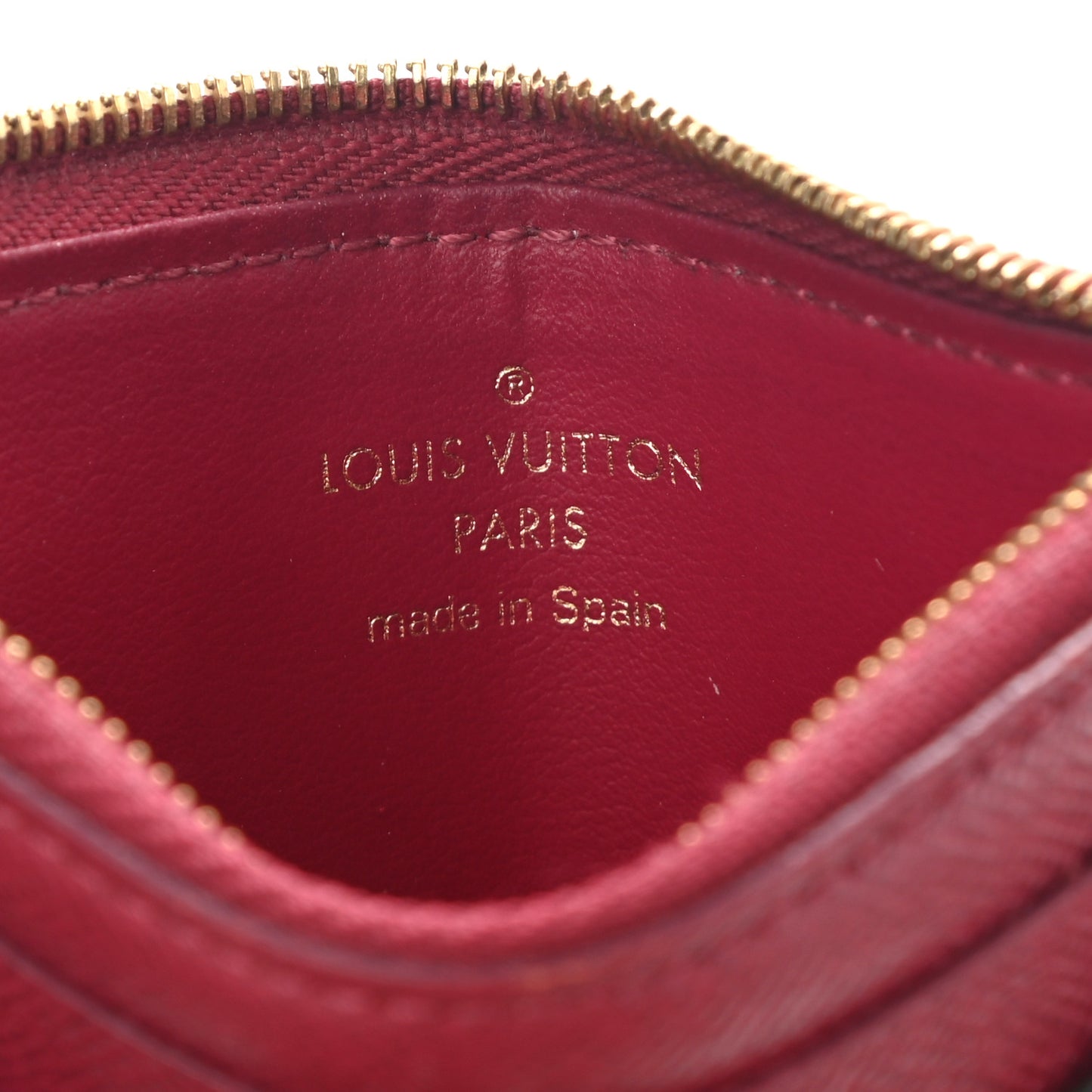 Monogram Zipped Card Holder