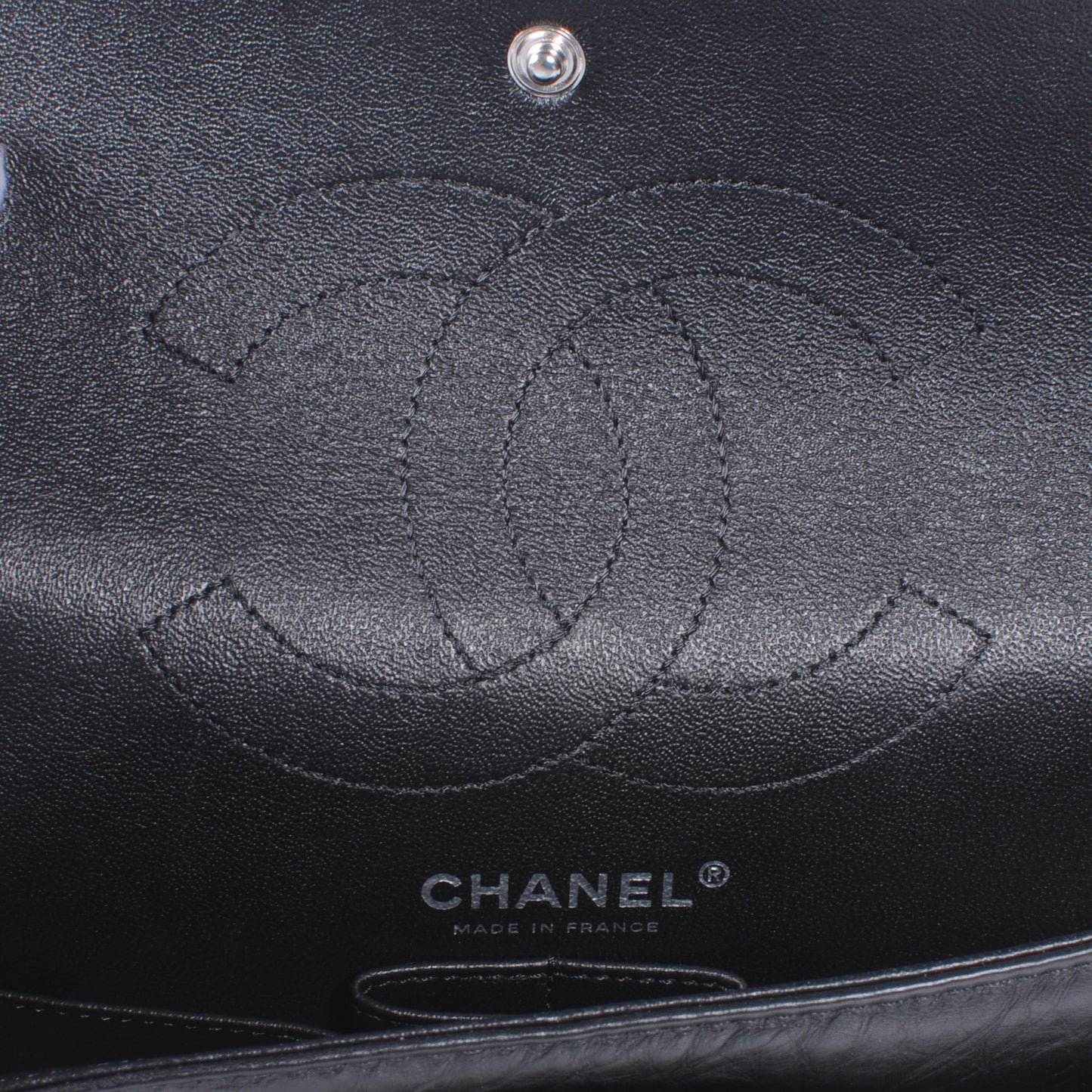Aged Calfskin Lucky Charms 2.55 Reissue 225 Flap Black