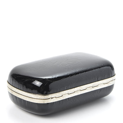 Alexander McQueen Patent Punk Skull Box Clutch Black 3 of 9