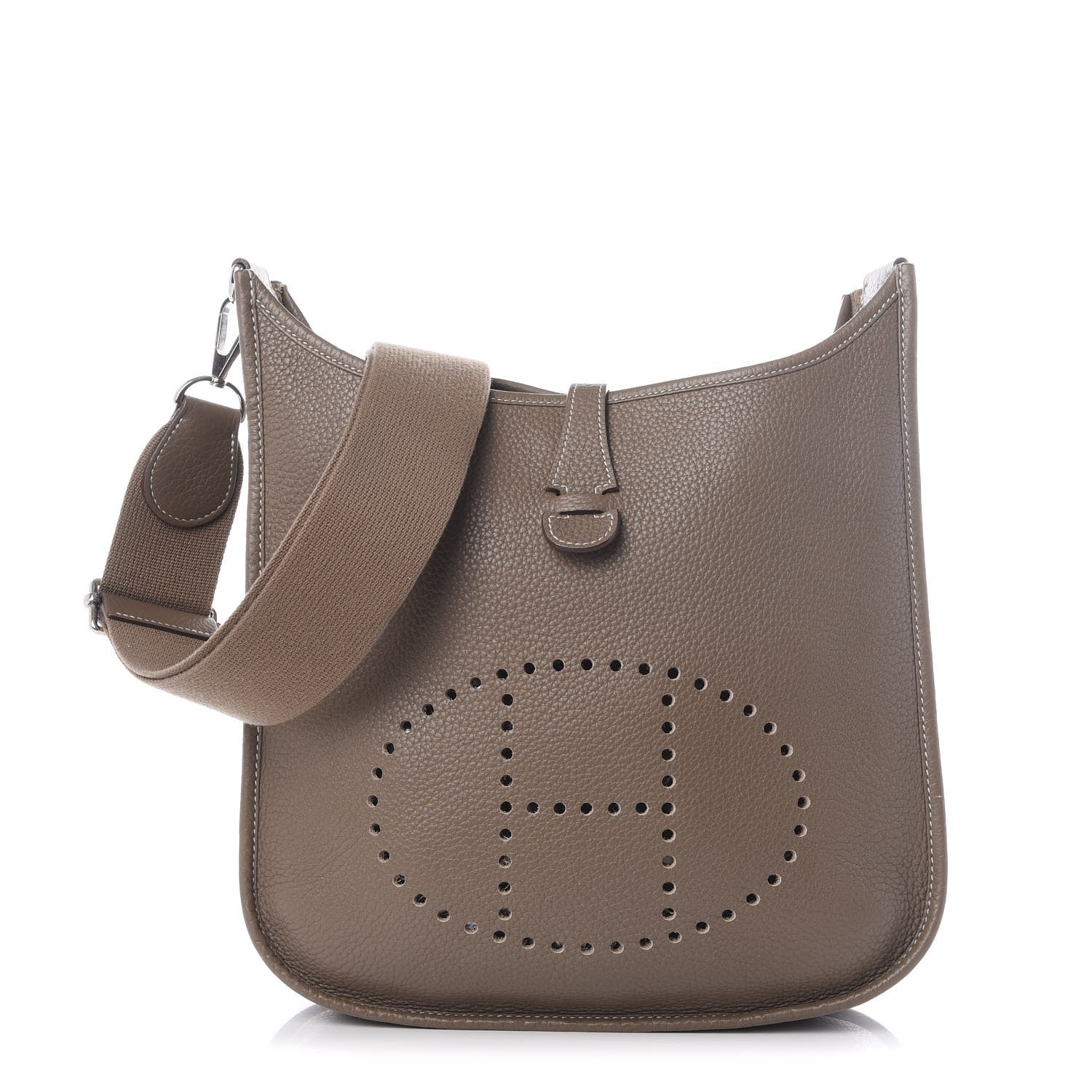 Hermes Taurillon Clemence Evelyne III PM Etoupe 1 of 8