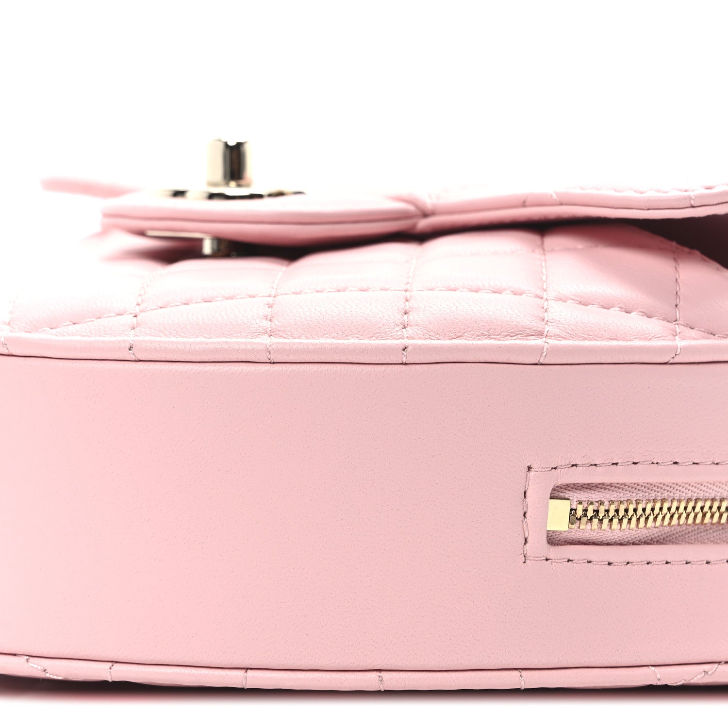 Chanel Lambskin Quilted Large CC In Love Heart Bag Light Pink 10 of 10