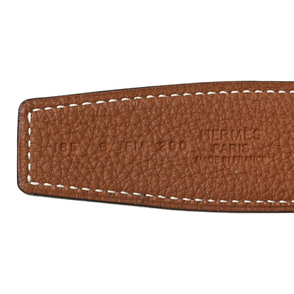 Hermes Box Togo 32mm Neo Kelly Belt 85 34 Vert De Gris Gold 5 of 6