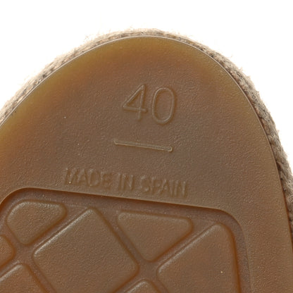 Chanel Lambskin CC Espadrilles 40 Beige Black 8 of 15