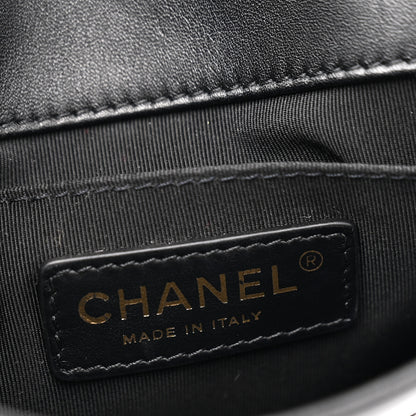 Chanel Calfskin Stitched Small Covered CC Flap Bag Black 6 of 10