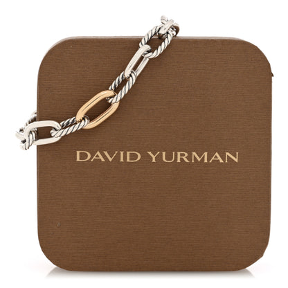 David Yurman Sterling Silver 18K Yellow Gold 8.5mm Madison Chain Bracelet 4 of 4