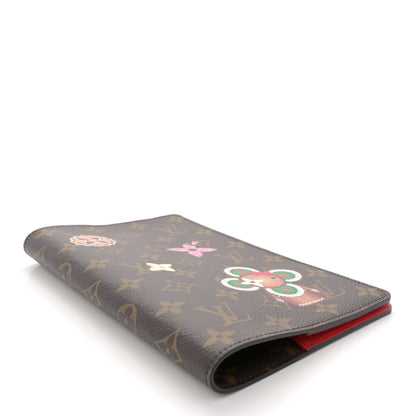 Louis Vuitton Monogram Emily Notebook Cover MM Coquelicot 4 of 7