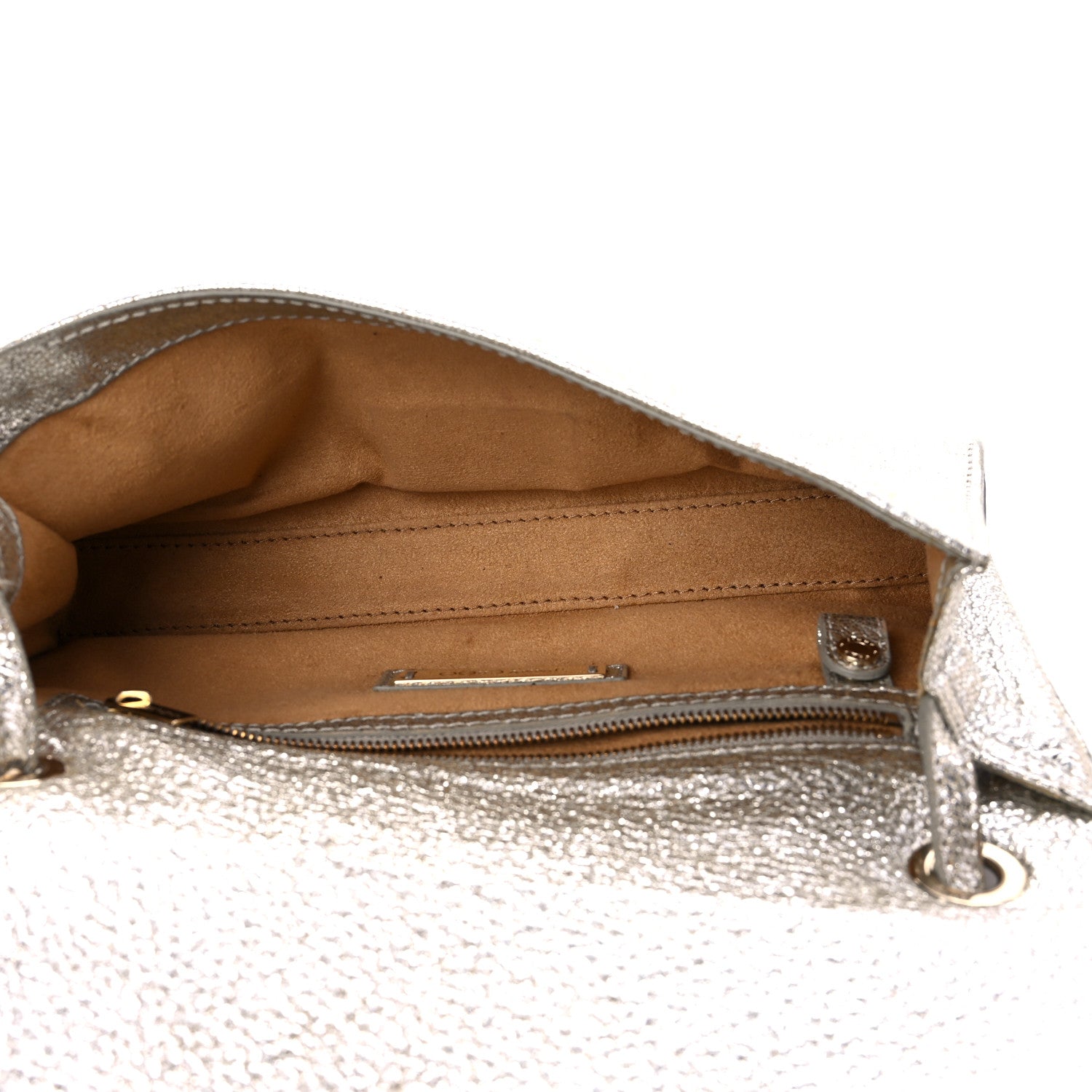 Jimmy Choo Metallic Calfskin Rebel Bag Silver 5 of 13