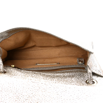Jimmy Choo Metallic Calfskin Rebel Bag Silver 5 of 13