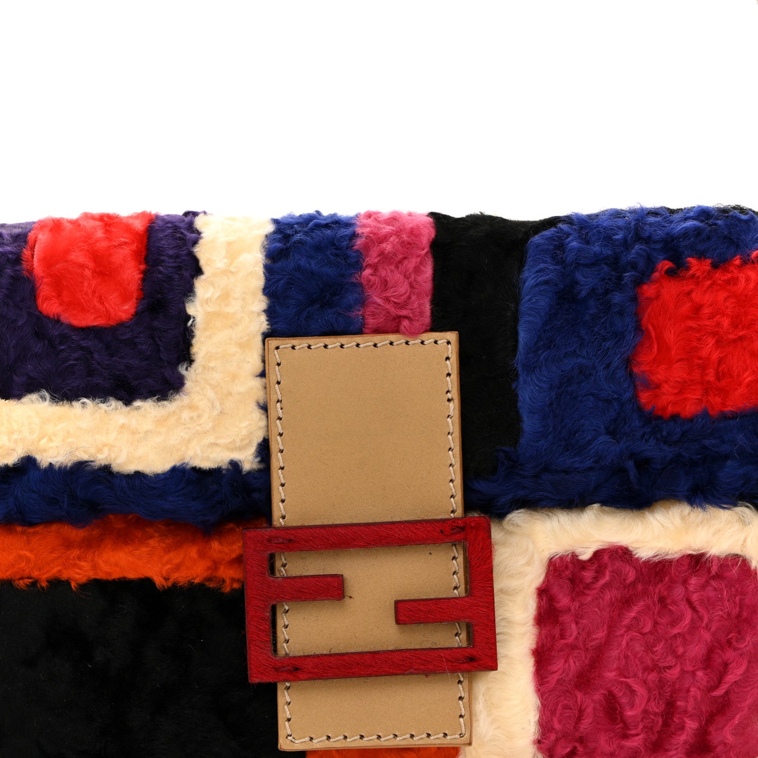 Fendi Persian Lamb Fur Baguette Multicolor 8 of 14
